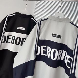 KHOÁC DÙ DERORREE 3 SỌC 2 lớp dày dặn 2 màu form rộng unisex nam nữ