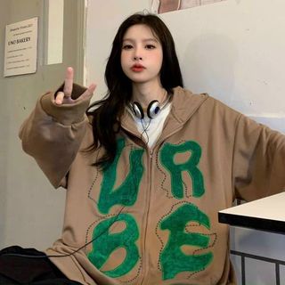 Áo Khoác Nỉ Bông BE UR Hoodie Zip form rộng Unisex Nam Nữ