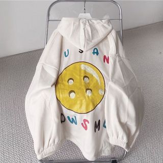 Áo khoác tay dài form cánh dơi in chữ FY Mặt cười Bự form rộng nón 2 lớp bự Siêu Xinh.
