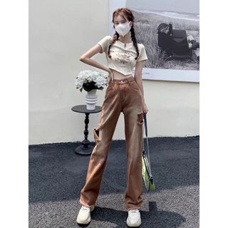 Áo croptop tay ngắn phong cách retro Bare in họa tiết Rose Cute and Psycho cổ điển