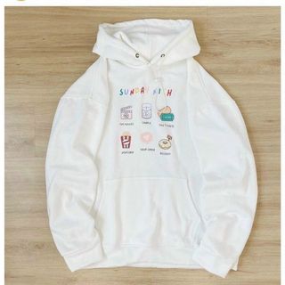 Áo hoodie thun nỉ logo in chữ sundaynich form dưới 70kg giá sỉ