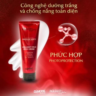 Kem dưỡng thể premiun white brilliant cell body cream trắng da, chống nắng.