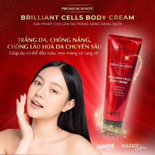 Kem dưỡng thể premiun white brilliant cell body cream trắng da, chống nắng.