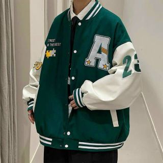 Áo khoác bomber logo thêu chữ A form to bự dưới 80kg