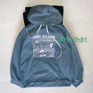 Áo hoodie thun nỉ UNFL STUDIO form dưới 70kg