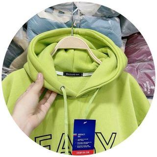 Áo hoodie nỉ ngoại in logo easy living form dưới 90kg