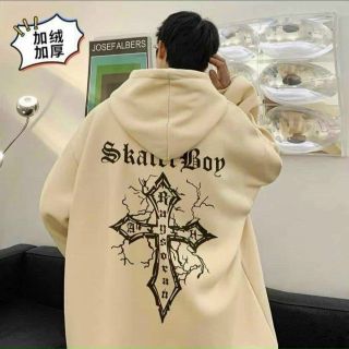 Áo hoodie in logo skater boy form dưới 70kg