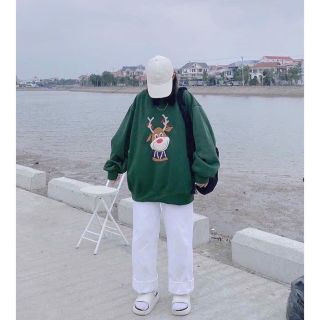 Áo sweater thêu noel mới về,hình thêu to bự.