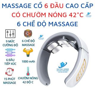 Máy massage cổ vai gáy cao cấp CHƯỜM NÓNG HỒNG NGOẠI