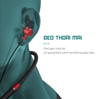Tai nghe bluetooth JUYUPU BR101 đeo cổ thể thao gaming popup V5.0 dùng cho iPhone Samsung OPPO VIVO HUAWEI XIAOMI tai nghe không dây
