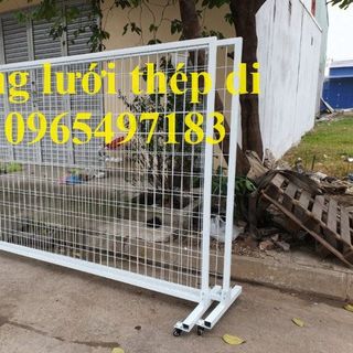 Khung lưới thép di động có bánh xe , hàng rào di động, khung hàng rào di động