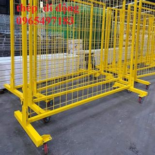 Khung lưới thép di động có bánh xe , hàng rào di động, khung hàng rào di động