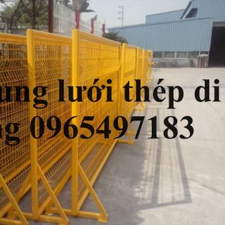 Khung lưới thép di động có bánh xe , hàng rào di động, khung hàng rào di động