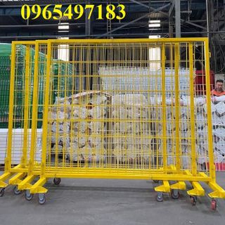 Khung lưới thép di động có bánh xe , hàng rào di động, khung hàng rào di động