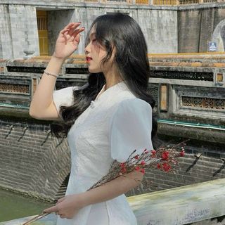 sét áo dài gấm kèm quần ( kèm tang đá)