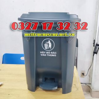 Thùng rác nhựa 50 lít đạp chân Minh Khang