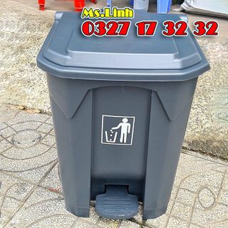 Thùng rác nhựa 30 lít đạp chân Minh Khang