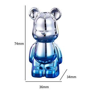 BẬT LỬA KHÈ - MÓC KHÓA HÌNH GẤU BEARBRICK BÓNG TRƠN NHIỀU MÀU - XÀI GAS