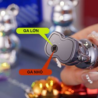 BẬT LỬA KHÈ - MÓC KHÓA HÌNH GẤU BEARBRICK BÓNG TRƠN NHIỀU MÀU - XÀI GAS