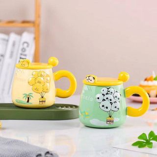 Cốc Sứ Cute Chùm Bông Quai Nón (Thùng 60)