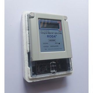 Công tơ điện tử 1 pha RODA 10/40A màn hình LCD giá sỉ
