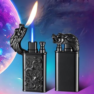 BẬT LỬA 2 CHẾ ĐỘ LỬA HÌNH RỒNG (LỬA NGỌN VÀ LỬA KHÈ) - (XÀI GAS)