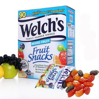 Kẹo dẻo trái cây tươi tự nhiên Welch's Fruit Snacks nhập Mỹ gói xanh dương