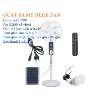 Quạt Năng Lượng Mặt Trời Blue Fan 20W Blue Carbon giá sỉ