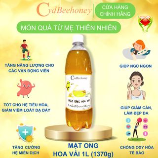 Mật Ong Nguyên Chất Hoa Vải 1000ml (1400g) Cvdbeehoney - Litchi Flower Honey