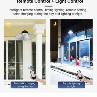 Đèn UFO Năng Lượng Mặt Trời Treo Trong Nhà Jindian JD-6128