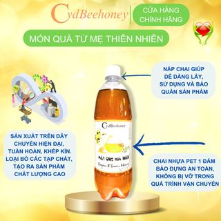 Mật Ong Hoa Nhãn 1L (1400g) Cvdbeehoney - Logan Flower Honey