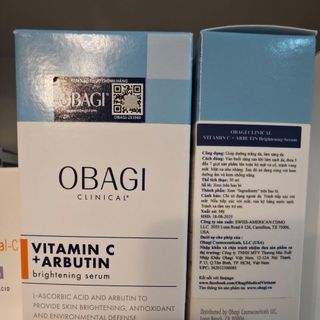 Hàng công ty OBAGI CLINICAL VITAMIN C + ARBUTIN BRIGHTENING 30ML