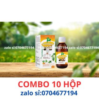 Combo 10 hộp Siro ho ANTRIKO Giúp bổ phế, giúp dịu ho, loãng đờm, hỗ trợ giảm đau rát họng lọ 100 ml