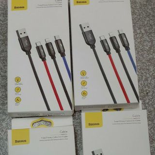 CÁP SẠC BASEUS 3 ĐẦU CAMLT BYS01 - LIGHTNING, MICRO, TYPEC