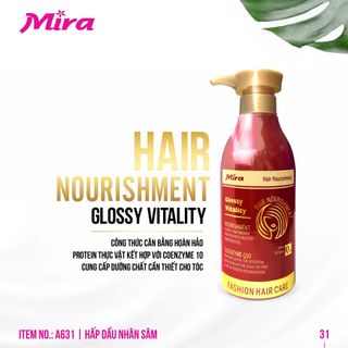 Hấp dầu Mira Hair Nourishment Glossy Vitality 500ml giá sỉ
