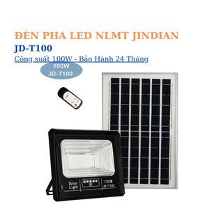 Đèn Pha Năng Lượng Mặt Trời Jindian JD-T100 Công Suất 100W giá sỉ