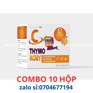 Combo 10 hộp siro C THYMO KORY giúp bổ sung vitamin C, khoáng chất và L-lysin giúp tăng cường sức đề kháng hôp 20 ống giá sỉ