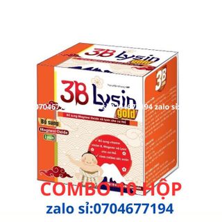 Combo 10 hộp viên uống 3B LYSIN GOLD giúp bổ sung vitamin nhóm b (10 hộp x 100 viên)