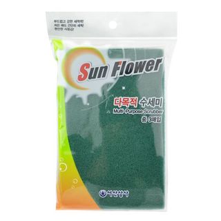 Cước rửa chén xanh Sun Flower (3 miếng) AK0089 giá sỉ