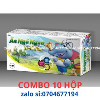 Combo 10 hộp SIRO ĂN NGỦ NGON GOLD PLUS tăng cường tiêu hóa, giúp ăn ngủ ngon, hỗ trợ nâng cao sức đề kháng ( 10 hộp x 20 ống )