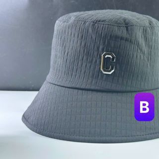 Nón bucket đủ kiểu đính chữ C kim loại CQ