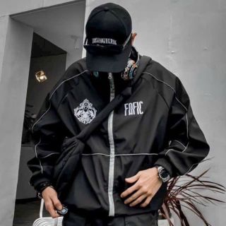 Áo khoác dù Nam Nữ Unisex Fafic áo jacket phản quang Hình thêu Fafic giá sỉ - giá bán buôn