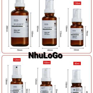 Pet Vỏ Chai Nhựa Mỹ Phẩm nâu  In LoGo theo yêu cầu 40ml 60ml 80ml 100ml 120ml 160ml 180ml 200ml 210ml 240ml 280ml ( Hàng , Giá Tận Xưởng )