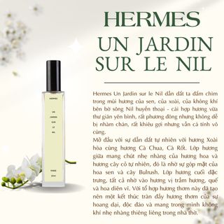 Nước Hoa Unisex Hermes Un Jardin Sur Le Nil chiết 10ml