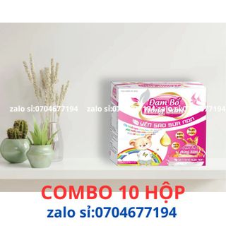 Combo 10 hộp ĐẠM BỔ HỒNG SÂM YẾN SÀO SỮA NON Giúp trẻ ăn ngon miệng hơn, hết biếng ăn, phát triển toàn diện, khỏe mạnh ( 10 hộp x 20 ống )