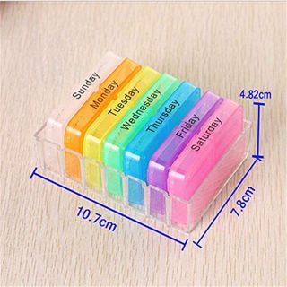 Hộp đựng thuốc 7 ngày có thể tháo rời (mỗi ngày 4 ngăn)