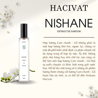 Nước Hoa Unisex Nishane Hacivat Extrait De Parfum chiết 10ml