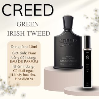 Nước Hoa Nam Creed Green Irish Tweed Hương Thơm Cổ Điển, Thể Thao Đầy Sang Trọng Chiết 10ml