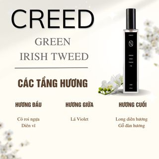 Nước Hoa Nam Creed Green Irish Tweed Hương Thơm Cổ Điển, Thể Thao Đầy Sang Trọng Chiết 10ml