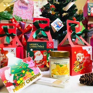 Set Quà Tặng Giáng Sinh Noen, Sinh Nhật, Kỷ Niệm, Ngày Lễ Cho Người Yêu, Người Thân Cùng Nến THơm Tinh Dầu